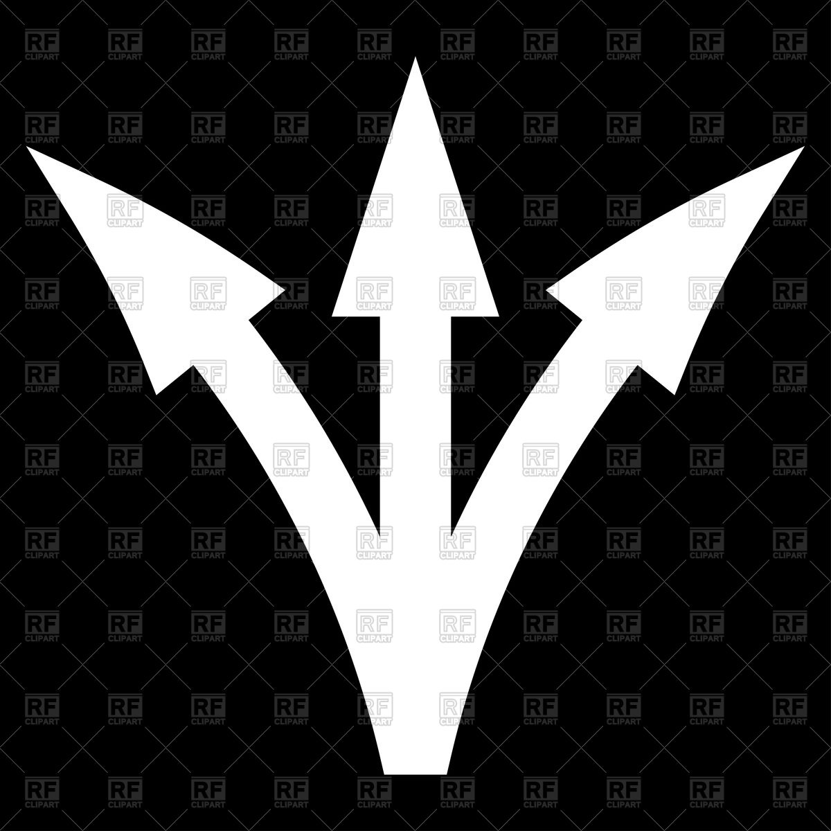 1200x1200 Three Way Direction Arrow Icon Vector Image Of Icons And Emblems