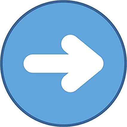 425x425 Simple Blue Arrow Direction Symbol Cartoon Icon Vinyl