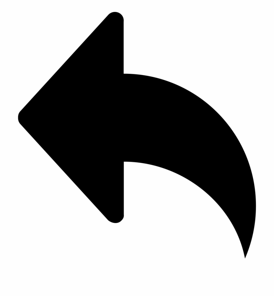 920x994 Left Arrow Curved Black Symbol Comments