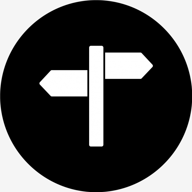 640x640 Vector Direction Icon, Direction, Road Sign, Sign Icon Png