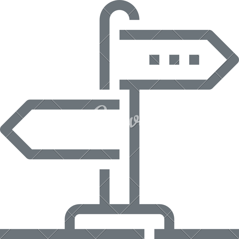 800x800 Direction Sign Icon