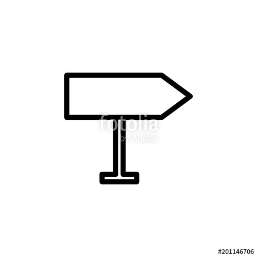 500x500 Direction Sign Icon Element Of Minimalistic Icons For Mobile