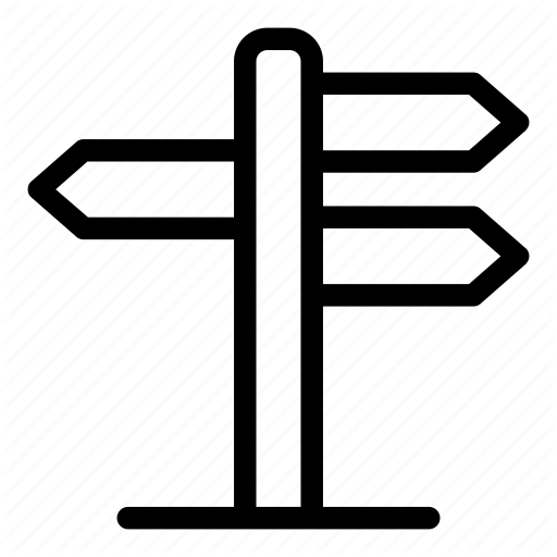 512x512 Direction, Directions, Sign, Signaling, Signpost, Signs, Way Icon