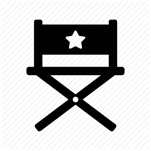 512x512 Director Chair, Film Set, Furniture, Movie Production, Seat Icon