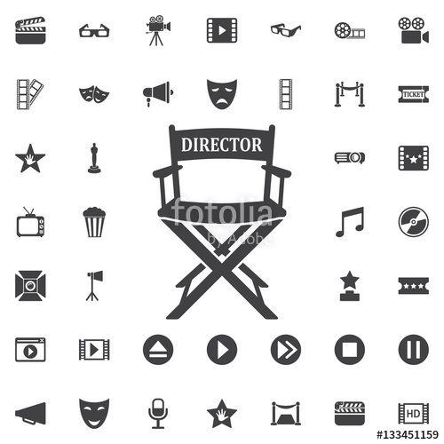 500x500 Director Chair Icon Stock Image And Royalty Free Vector