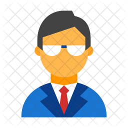 256x256 School Director Icon Of Flat Style