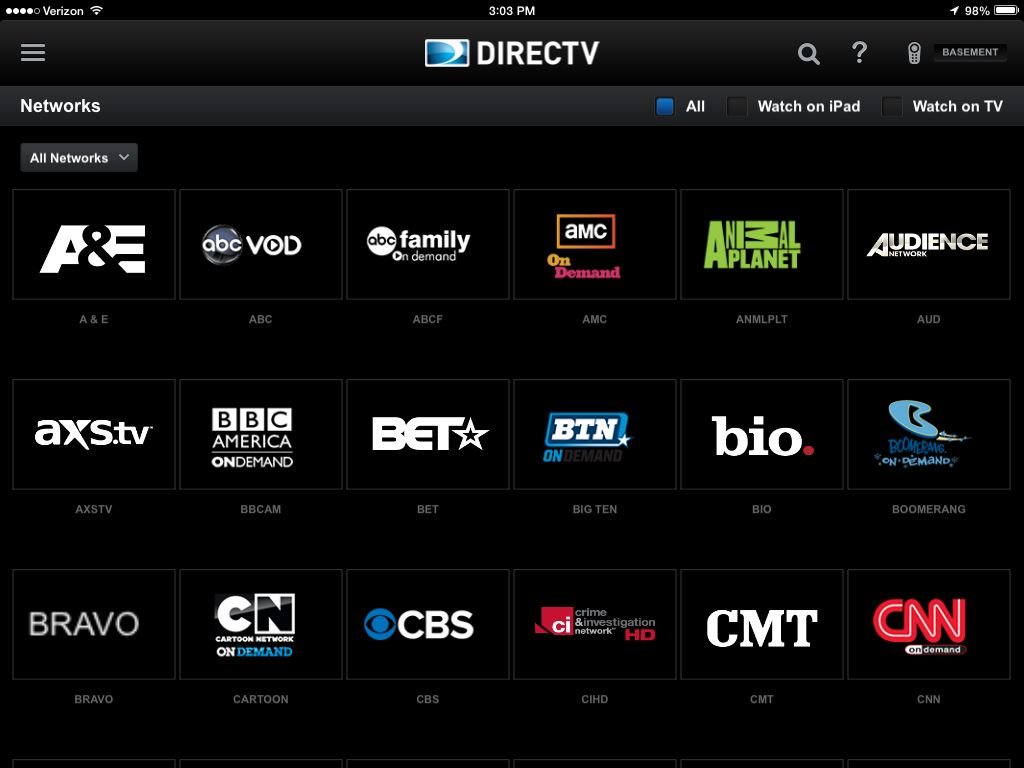 cast directv app to tv