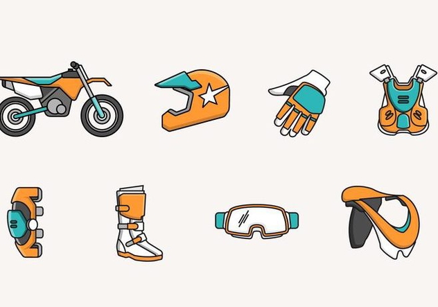 632x443 Dirt Bike Icon And Elements Free Vector Download Cannypic