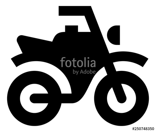 500x421 Motorcycle Dirt Bike Vector Icon Stock Image And Royalty Free