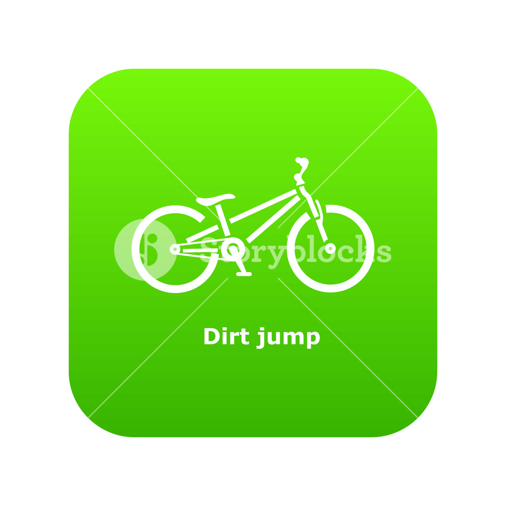 1000x1000 Dirt Jump Bike Icon Simple Illustration Of Dirt Jump Bike Vector