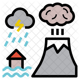 256x256 Disaster Icon Of Colored Outline Style