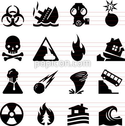 400x404 Disaster Icons