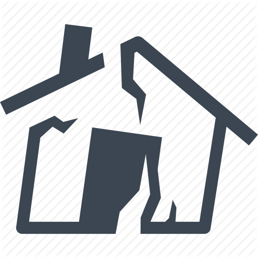 512x512 Disaster, Earthquake, Home Insurance, House Icon