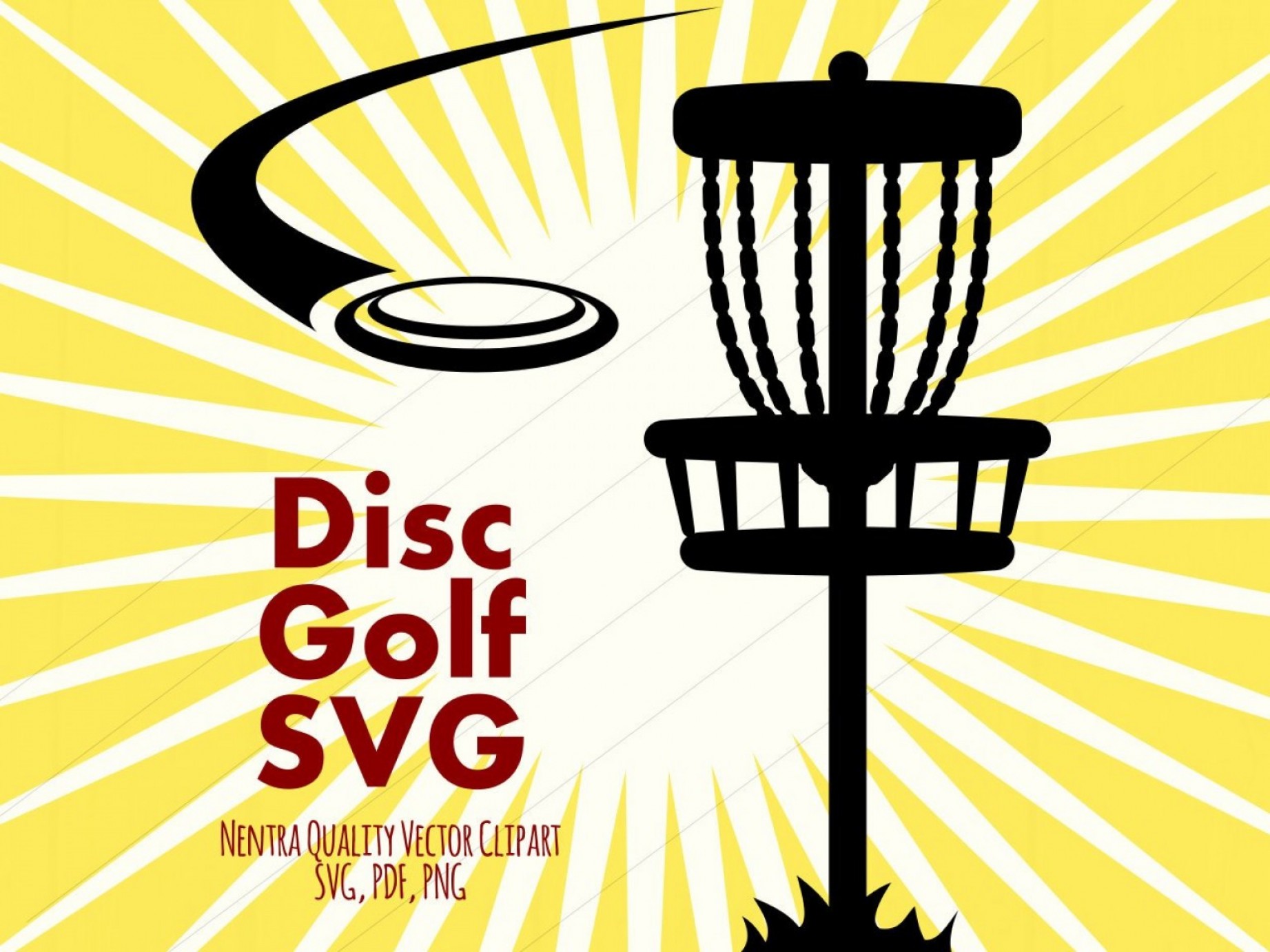 Disc Golf Basket Vector Catamart. 