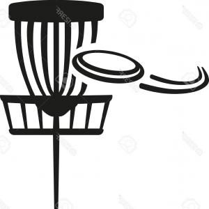 300x300 Disc Golf Vector Icon Isolated On Transparent Background Disc Golf
