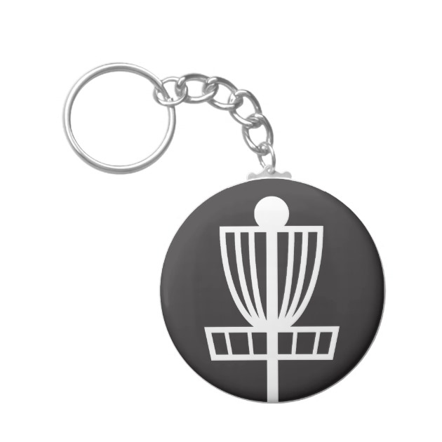 630x630 Disc Golf Basket Icon Keychain