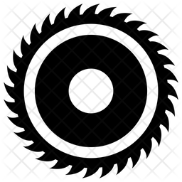 256x256 Cutting Disc Icon Of Glyph Style