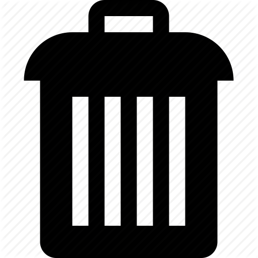 512x512 Delete, Discard, Raw, Rubbish, Simple, Trash Icon