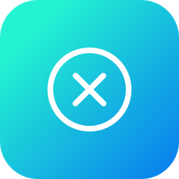 256x256 Cancel, Close, Delete, Exit, Discard, Dismiss, Remove Icon Of Line