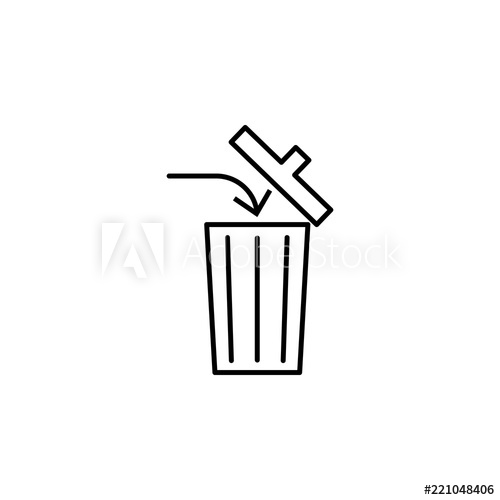 500x500 Discard Trash Icon Element Of Arrow And Object Icon For Mobile