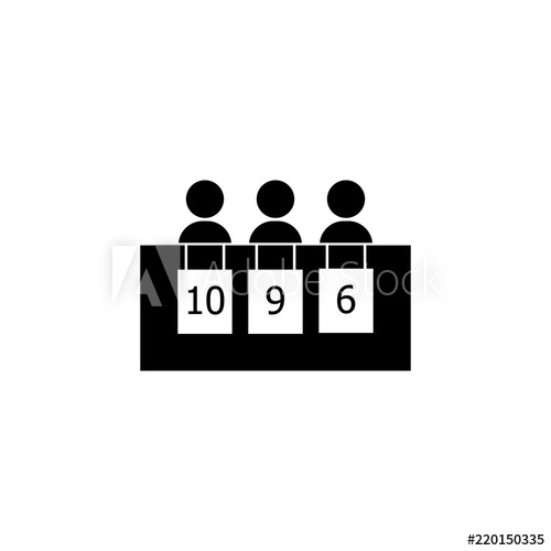 500x500 Silhouette Jury Icon Isolated Winter Sport Games Discipline