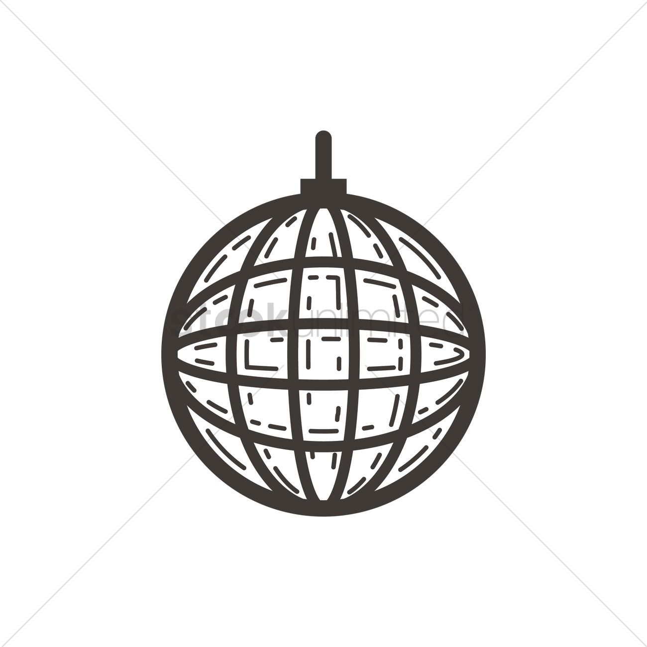 1300x1300 Disco Ball Icon Vector Image