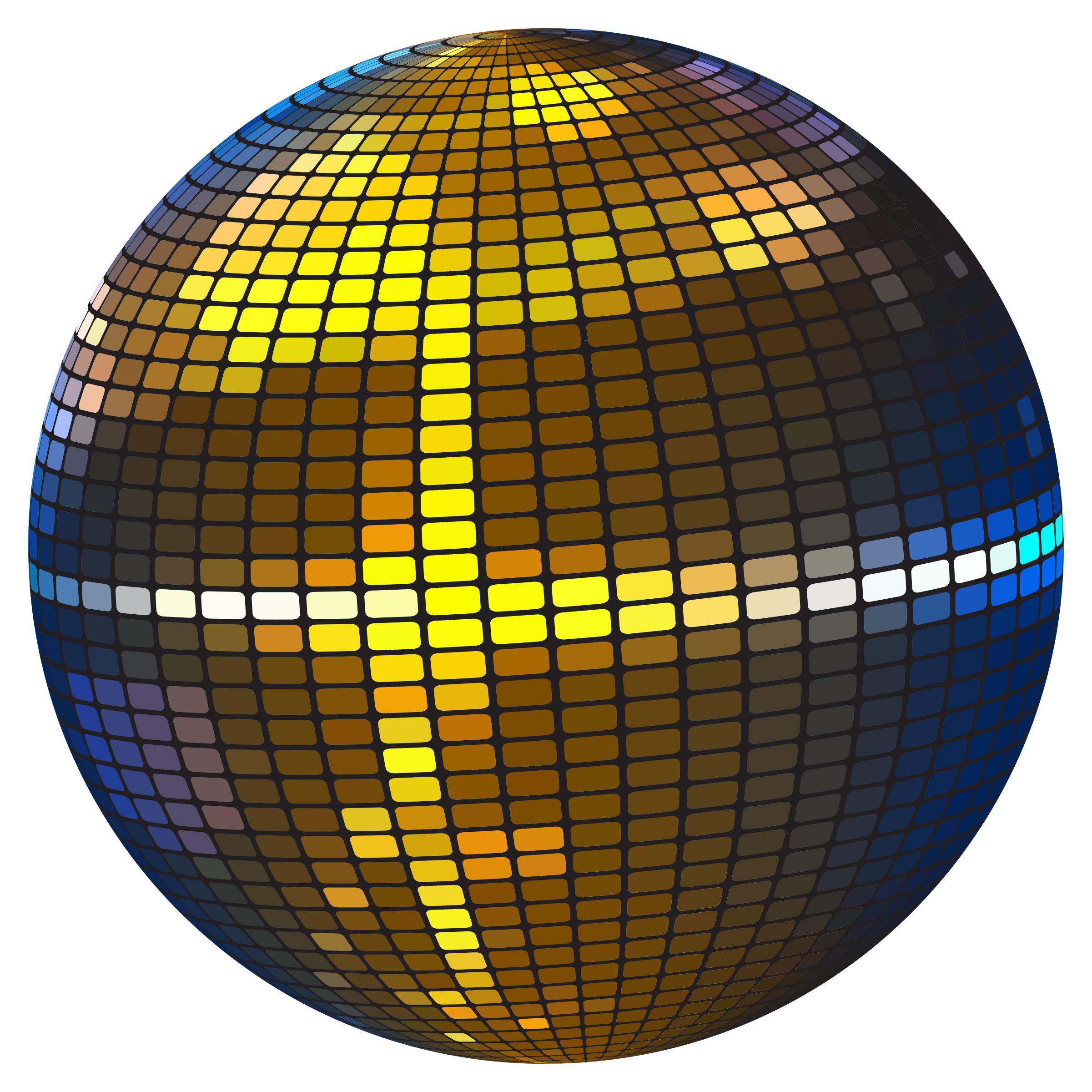 2401x2400 Colorful Disco Ball Icons Png