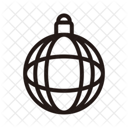 256x256 Disco Icon Of Line Style