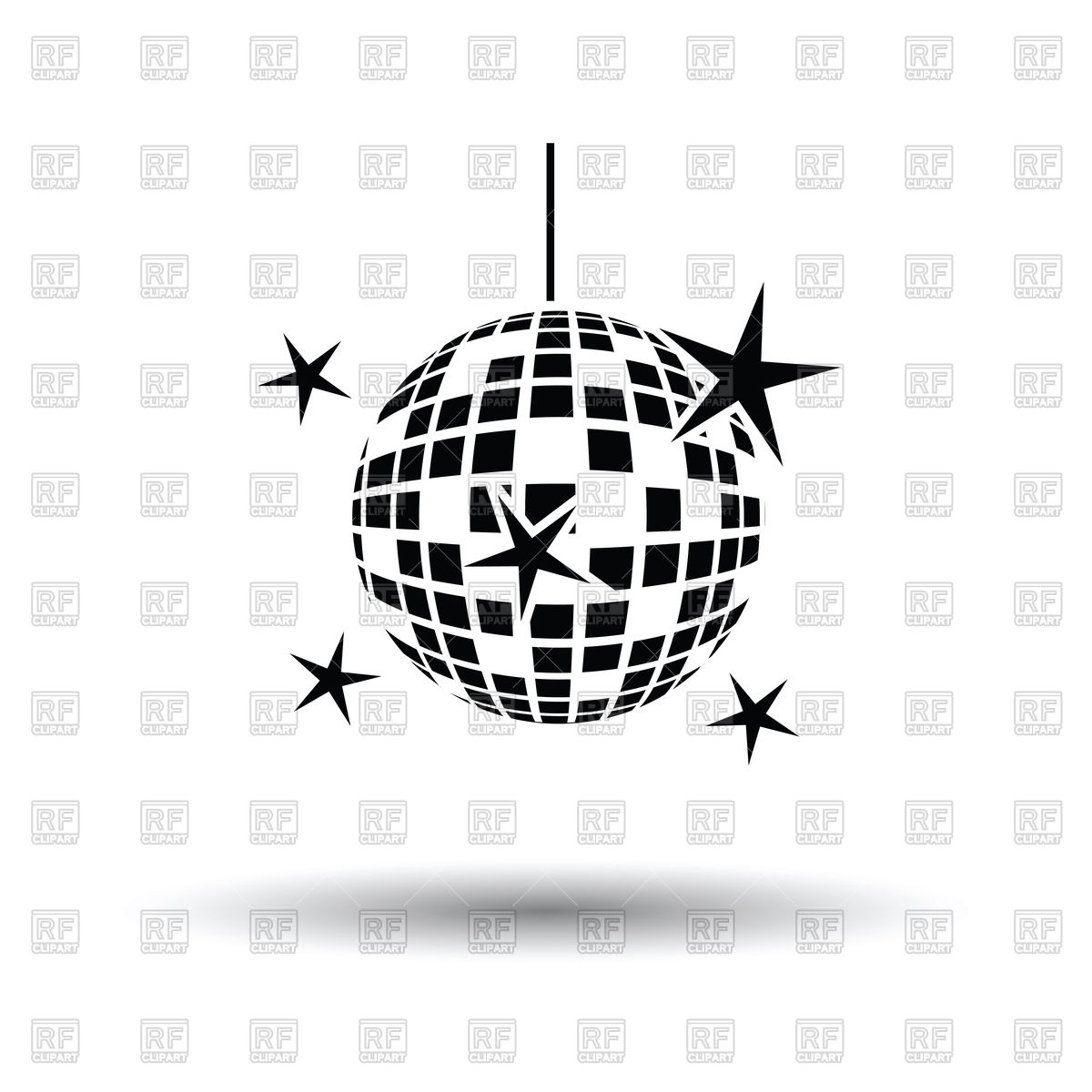 1200x1200 Night Clubs Disco Sphere Icon Vector Image Of Signs, Symbols, Maps