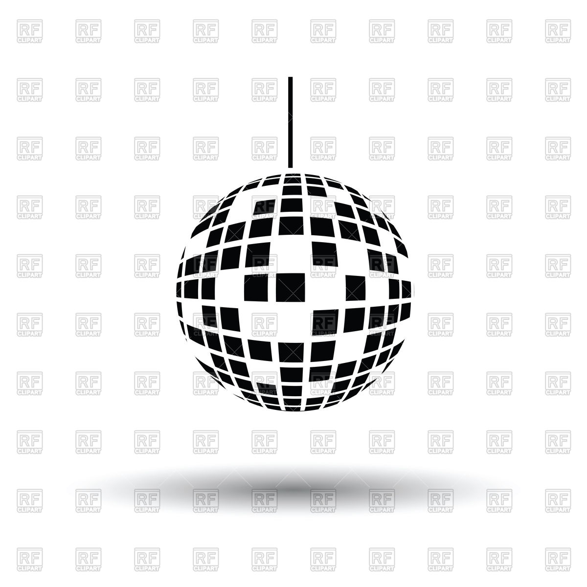1200x1200 Party Disco Sphere Icon Vector Image Of Signs, Symbols, Maps