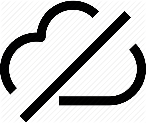 512x432 Cloud, Data, Disconnect, Network, Server, Technology Icon