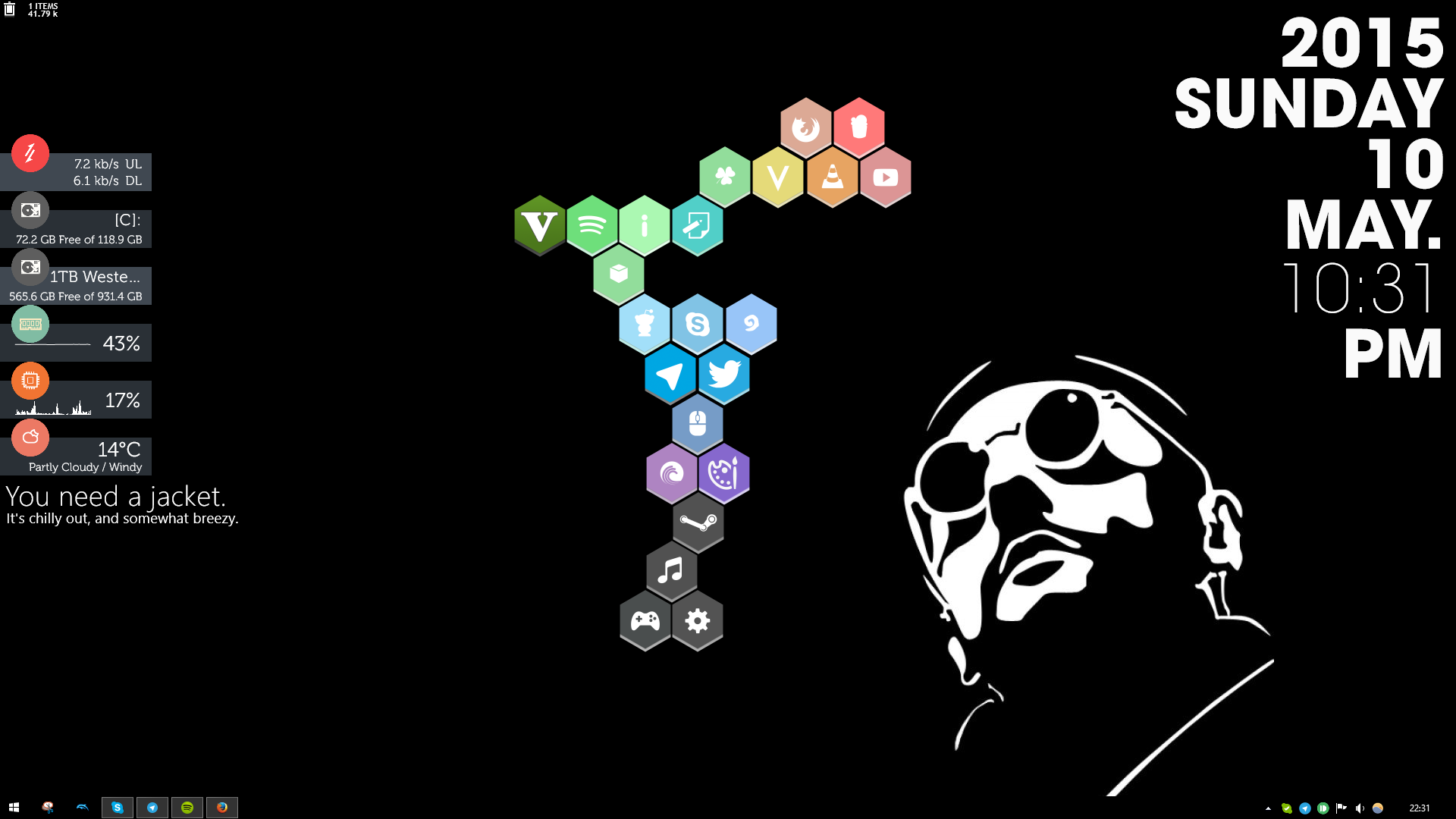 1920x1080 Leon The Professional Honeycomb Rainmeter