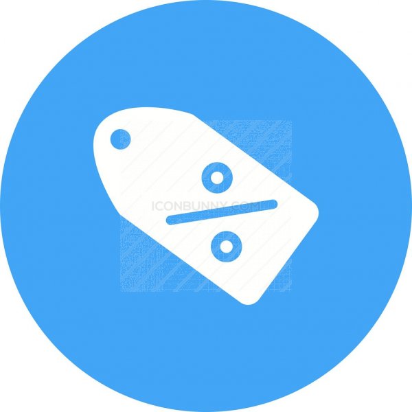 600x600 Discount Flat Round Icon
