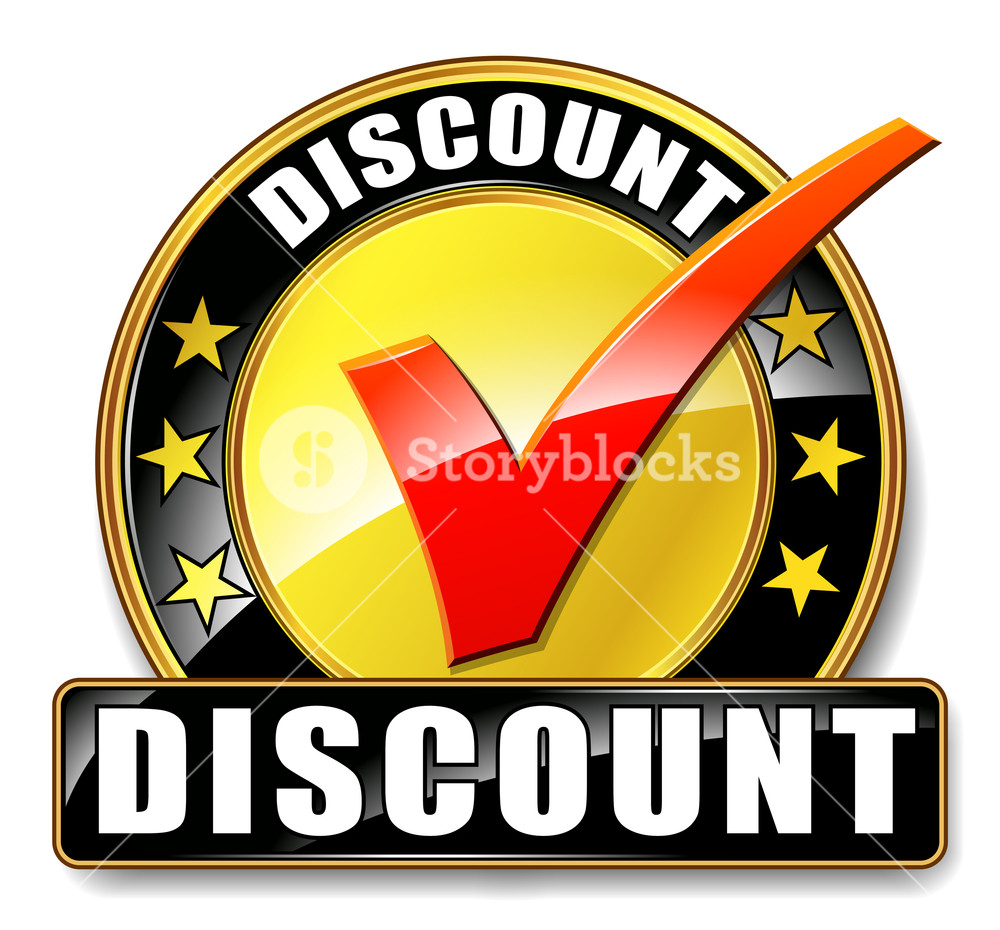 1000x930 Illustration Of Discount Icon On White Background Royalty Free