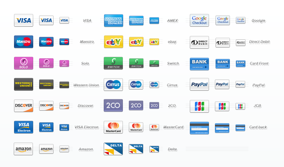 950x561 Credit Cards Icon Set Web Icon Set