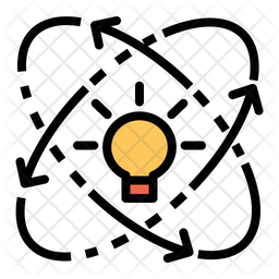 256x256 Discover Icon Of Colored Outline Style