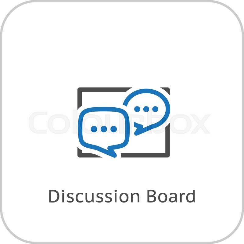 800x800 Discussion Board Icon Business Stock Vector Colourbox