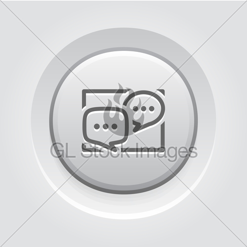 500x500 Discussion Board Icon Business Concept Gl Stock Images