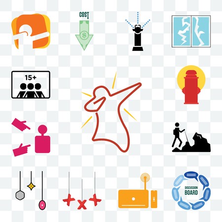 450x450 Set Of Transparent Editable Icons Such As Dab, Discussion Board