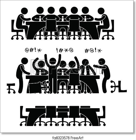 Free Art Print Of Business Meeting Discussion Icon A Set 561x581 Free Art Print Of Business Meeting Discussion Icon A Set