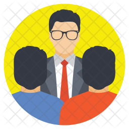 Group Discussion Icon Of Flat Style 256x256 Group Discussion Icon Of Flat Style