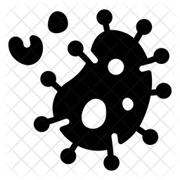 256x256 Disease Icon Of Glyph Style