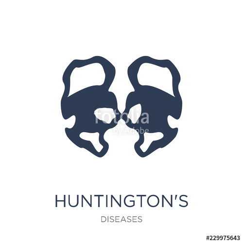500x500 Huntington's Disease Icon Trendy Flat Vector Huntington's Disease