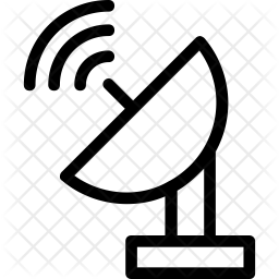 256x256 Satellite Dish Icon Of Line Style