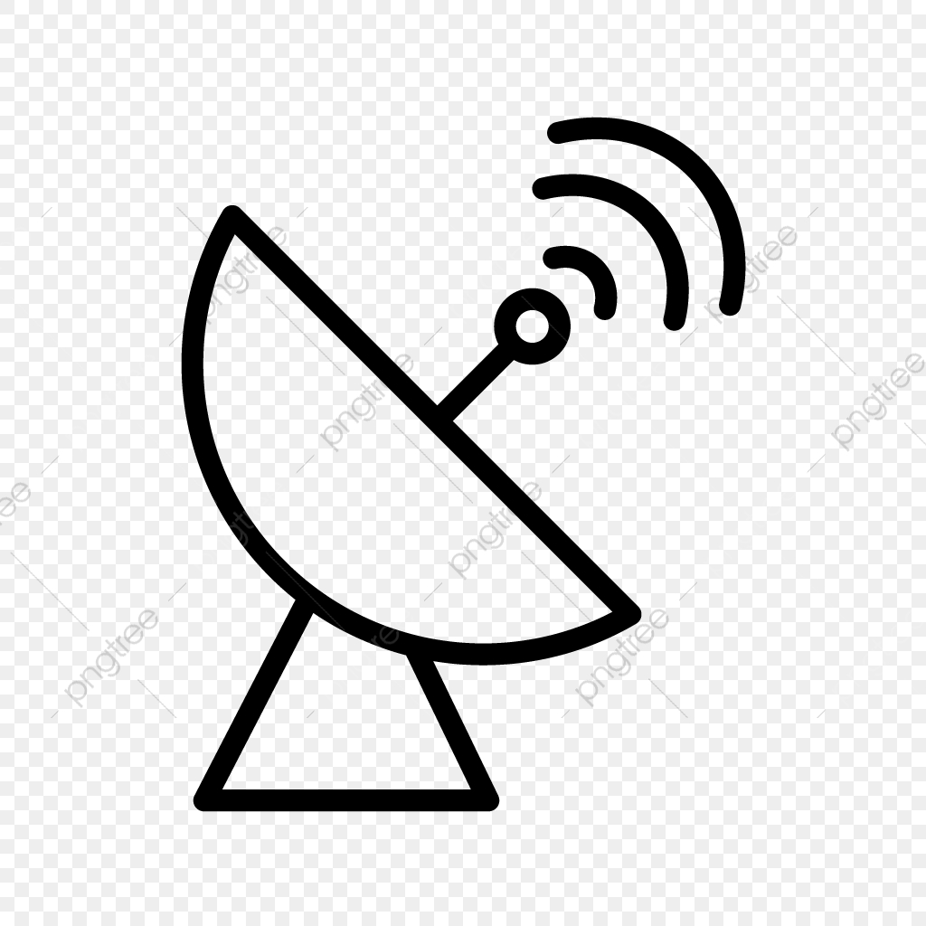 1024x1024 Vector Satellite Dish Icon, Antenna, Dish, Radar Png And Vector
