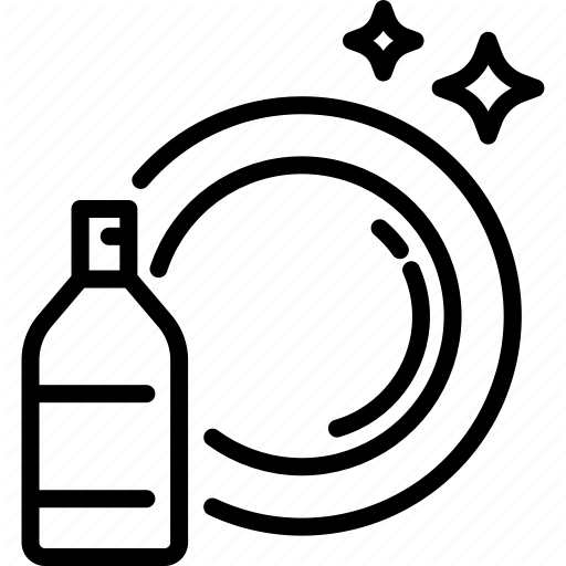 512x512 Clean, Dish, Dish Washing Soap, Household, Hygiene, Shiny, Wash Icon