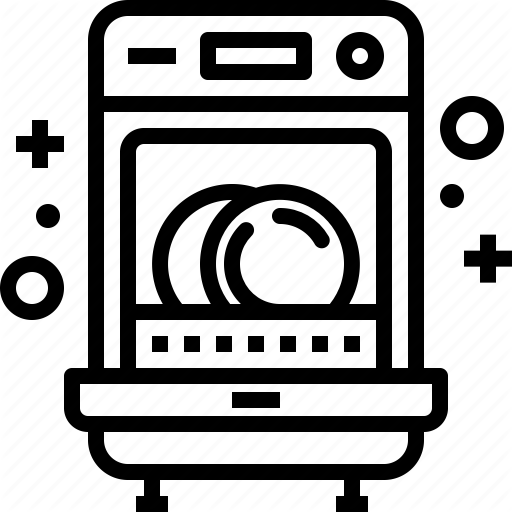 512x512 Clean, Cleaning, Dishwasher, Kitchen, Washing Icon