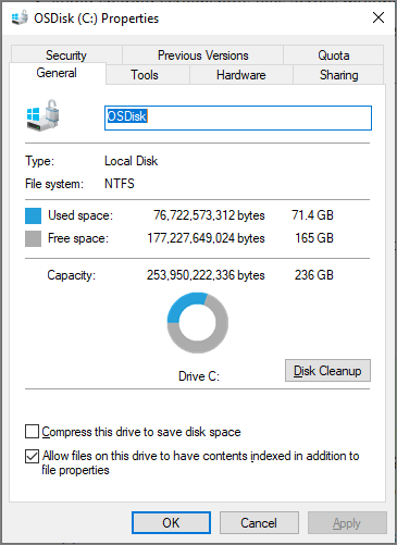 365x501 Using Disk Cleanup On Windows Server Microsoft Docs