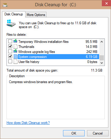 375x470 Windows Adds System Compression To Disk Cleanup