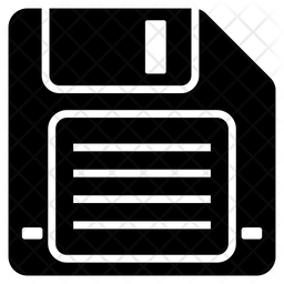 256x256 Floppy Disk Drive Icon Of Glyph Style